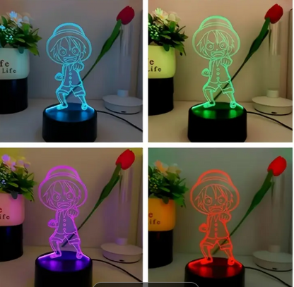 Luffy LED Multicolor – ¡El regalo perfecto para fans! 🎁